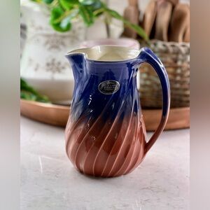 VINTAGE, SIGNED, STUDIO ART POTTERY PITCHER BY J. DRYDEN